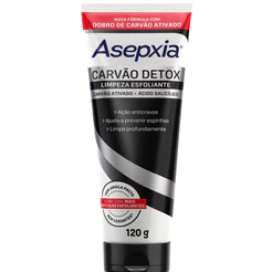 Limpeza Esfoliante Asepxia Carvão Detox 150ml - Antiacne e Anticravos