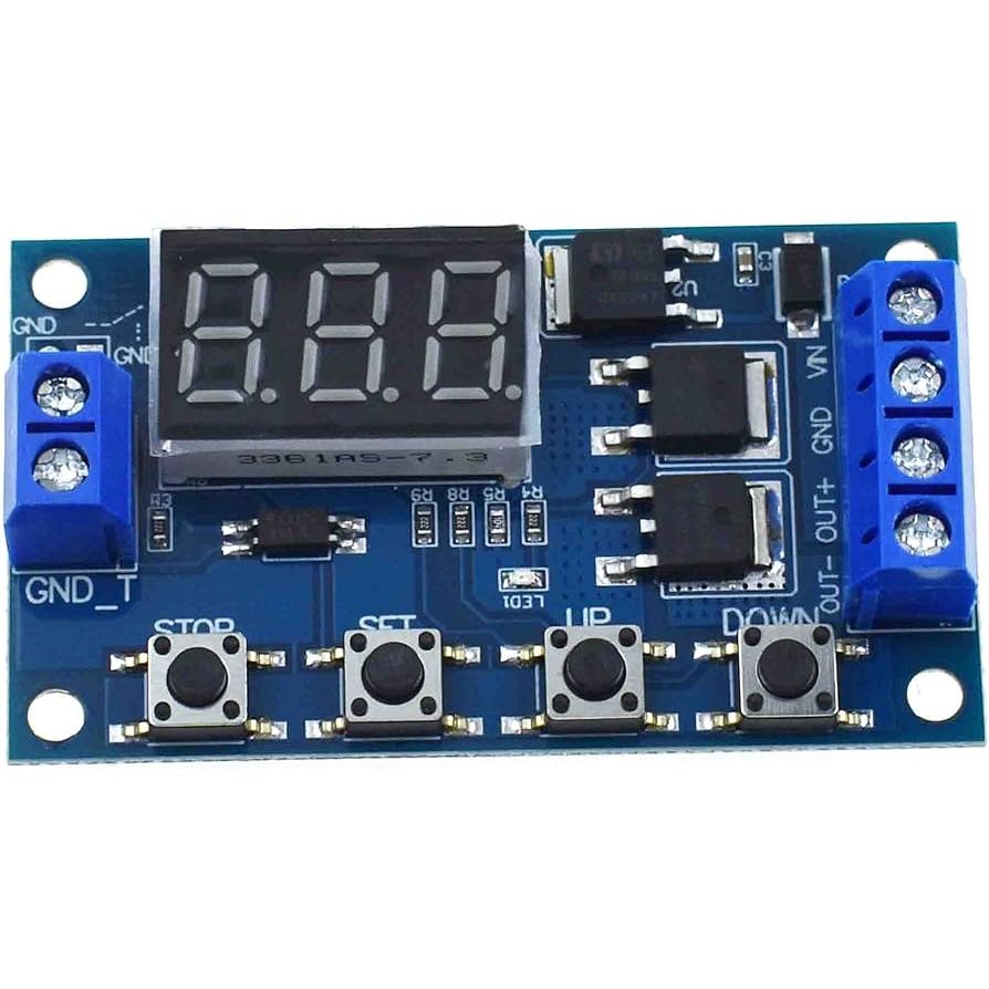 Rele Temporizador Digital Chocadeira Progamável Giro de Ovos Incubadora Dual-MOS 12/24V