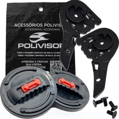 Kit Completo Reparos Fixação + Botões Laterais Ls2 FF358 FF396 FF394 / Fw3 Gt Gtn Gtx Gt2 Gt5 Gtx43 / Helt Strada