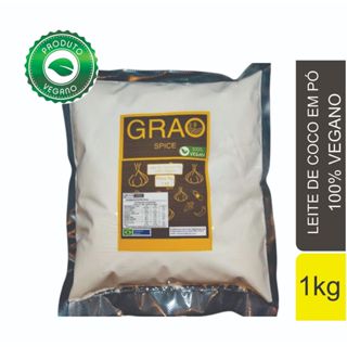Leite de Coco em Pó Vegano Grão Spice 1kg — 100% Natural, Sem Lactose, Substitui Leite de Vaca, Ideal Bebidas, Receitas em Oferta na Shopee