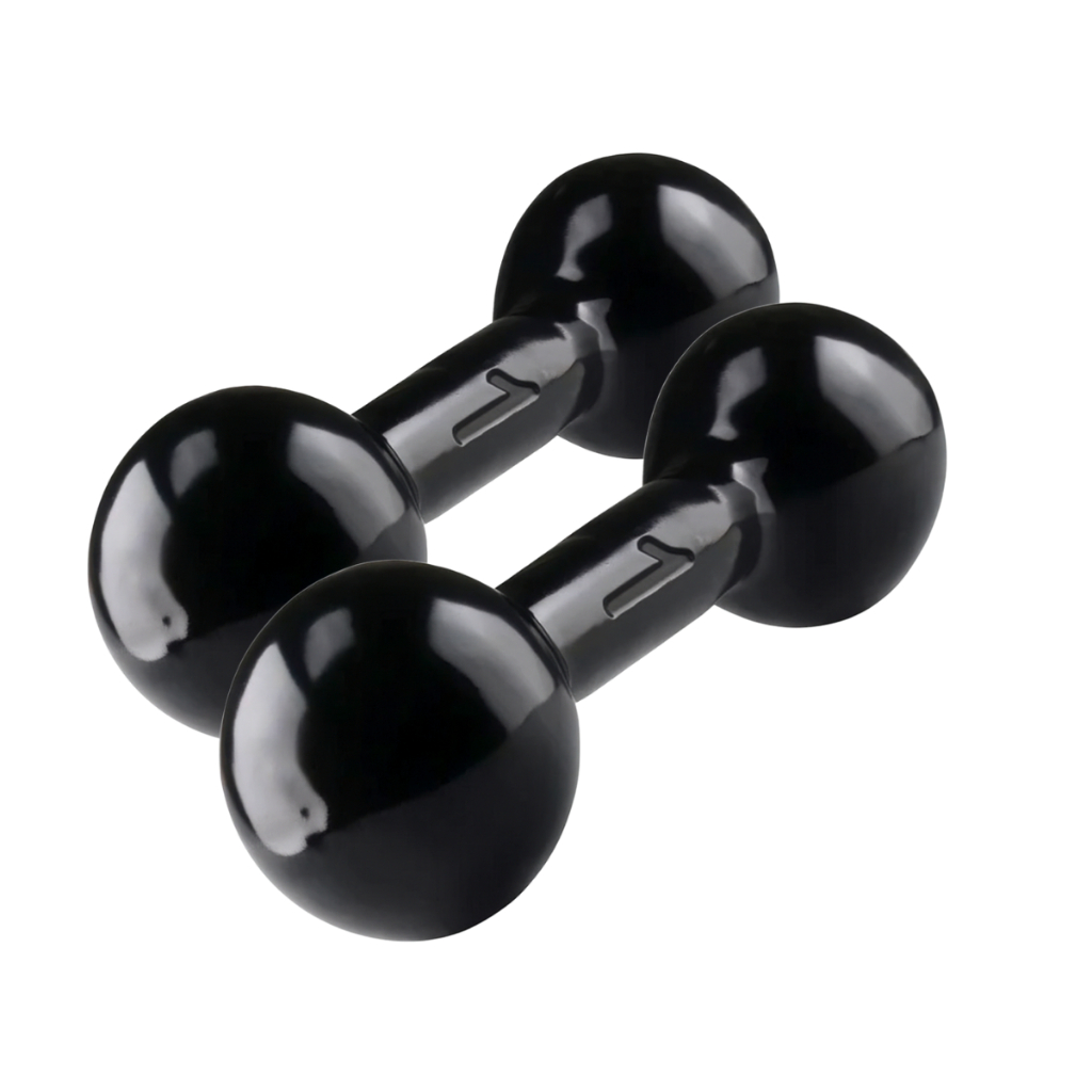 Halter 1kg Peso Par Bola Emborrachado Exercício Ginástica Fisioterapia Academia - Par Halter