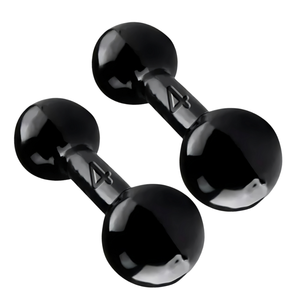Halteres Emborrachados Bola 4kg (Par) – Para Treinos e Musculação