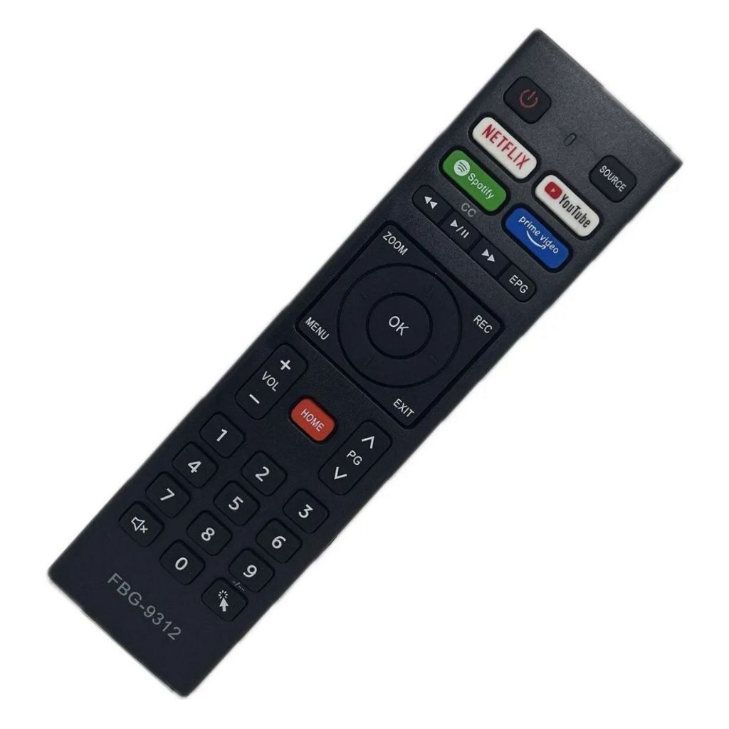 Controle Remoto Tv Compativel Smart Led Hq Com Teclas de Atalho Netflix Youtube Spotify Prime Video em Oferta na Shopee