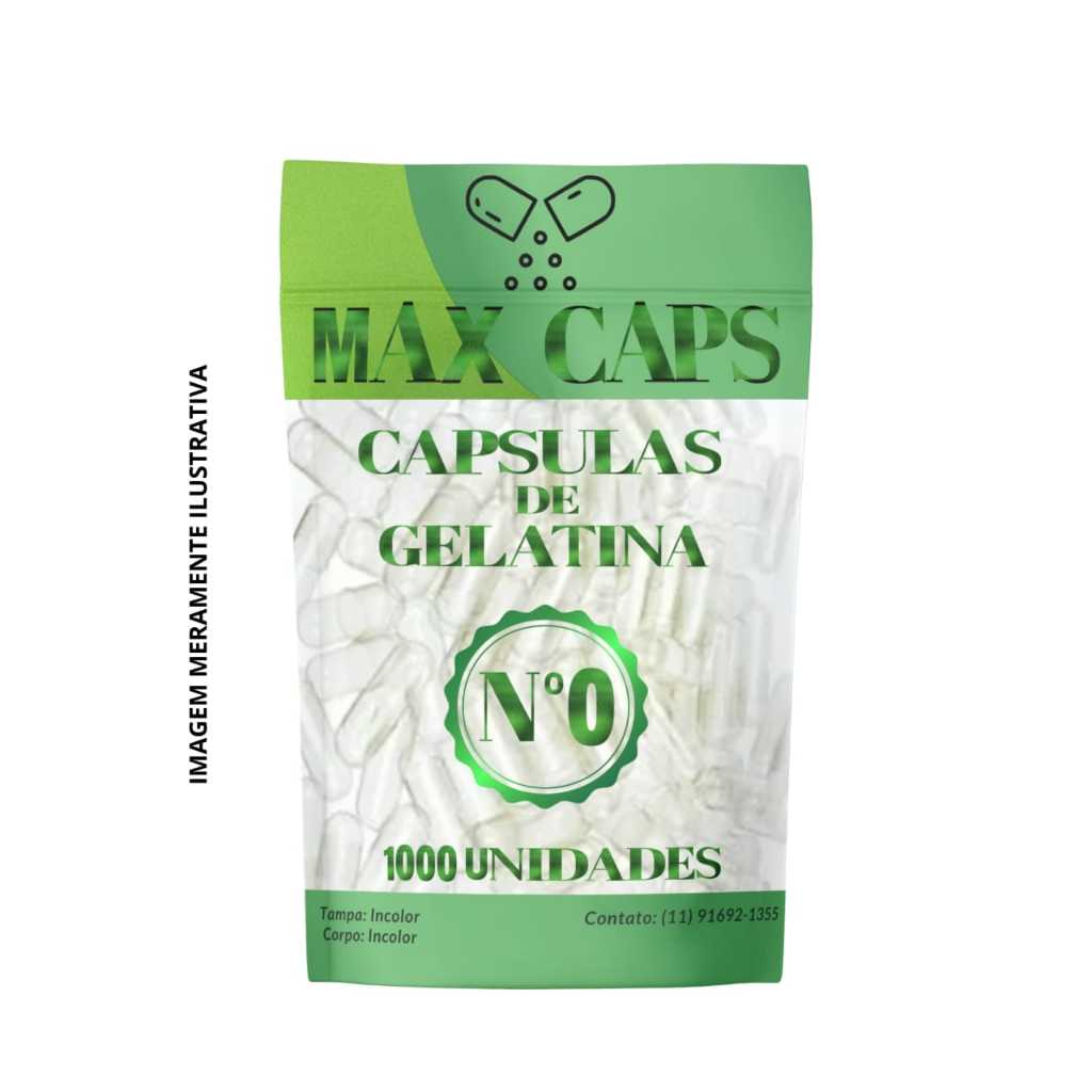 500 Cápsulas Vazias Transparentes Nº 0 MaxLife Original – Gelatina em Oferta na Shopee