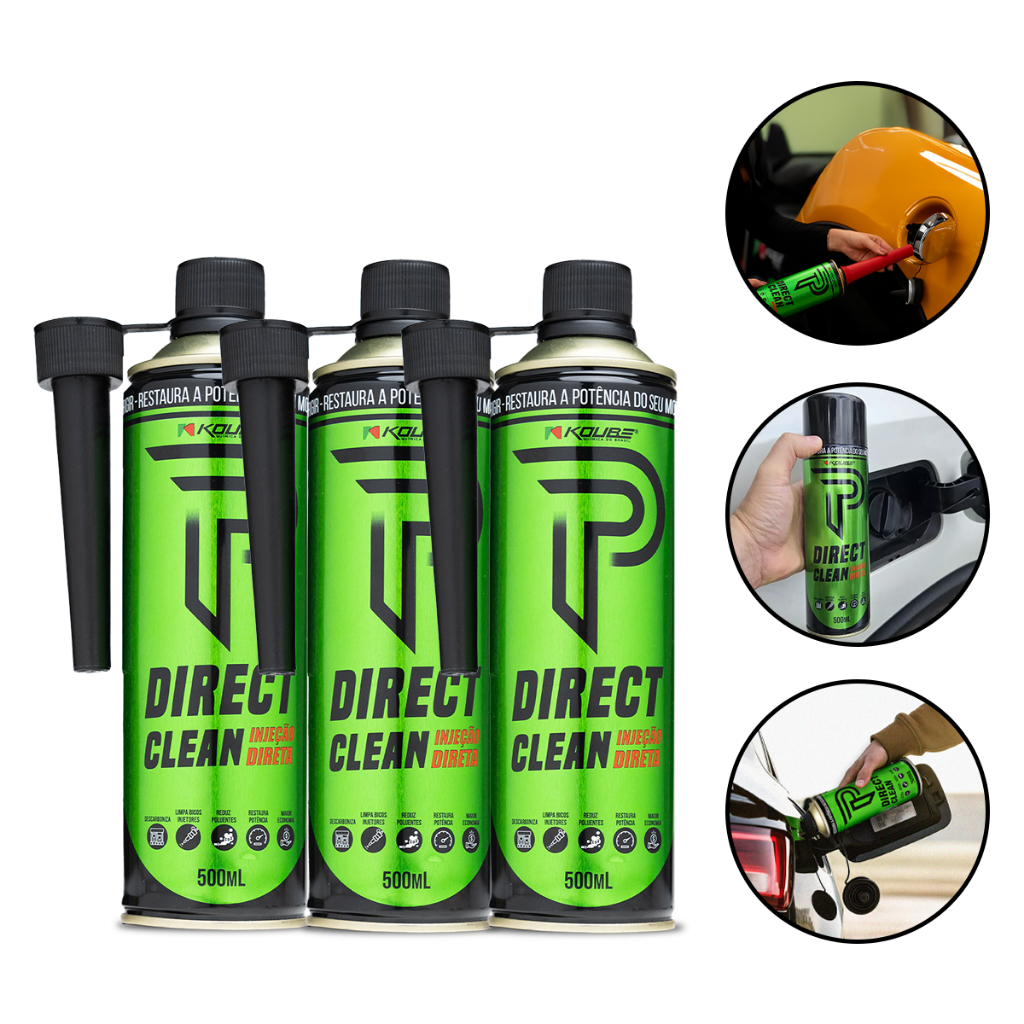 Motor injeção direta Direct Clean Injeção Direta Com Aplicador Koube 3 unidades em Oferta na Shopee