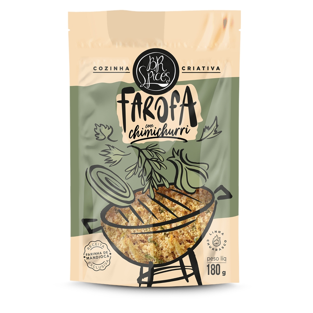 Farofa Temperada Chimichurri 180G em Oferta na Shopee