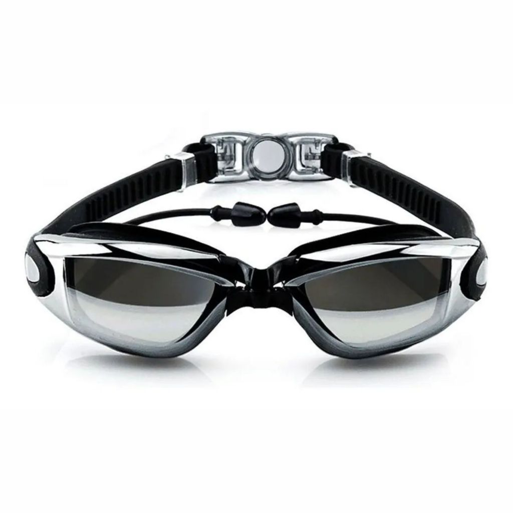 Óculos De Natação Mergulho Piscina Lentes Uv Profissional Cor Preto Espelhado