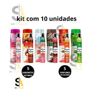 Kit 10 Unidades 5 Sabonete Íntimo + 5 Perfume de Calcinha Apinil Original Atacado - PODE ESCOLHER em Oferta na Shopee