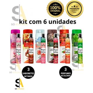Kit 6 und 3 Sabonete Íntimo + 3 Perfume de Calcinha Apinil Original Atacado - PODE ESCOLHER em Oferta na Shopee