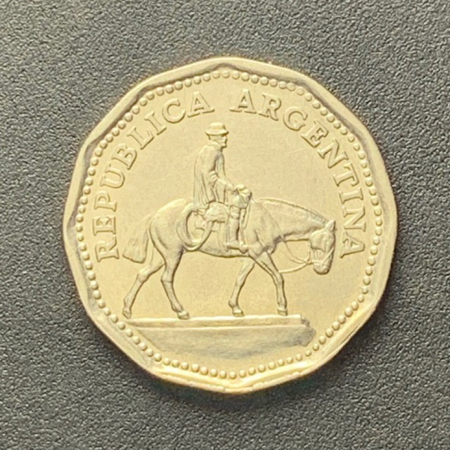 Moeda antiga 10 Pesos da Argentina