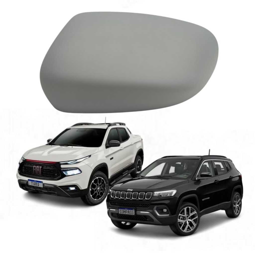 Capa Retrovisor Primer Fiat Toro 2016 A 2025 Jeep Compass 2017 A 2025 Lado Esquerdo Original