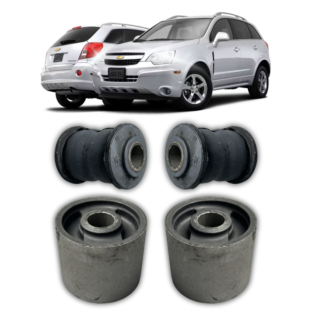 Kit 4 Bucha Bandeja Balança Dianteira Gm Captiva 2008/...
