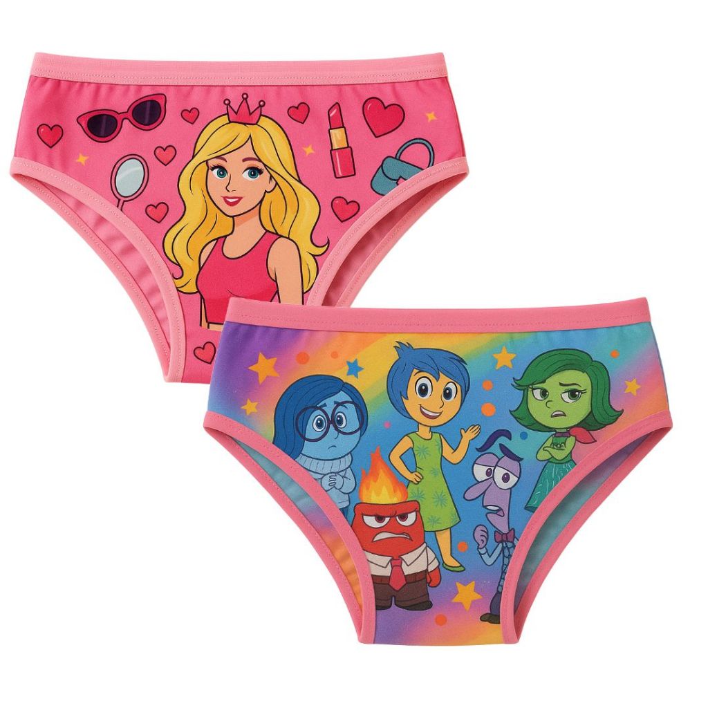 kit 6 e 3 Calcinha Infantil Personagens Stitch