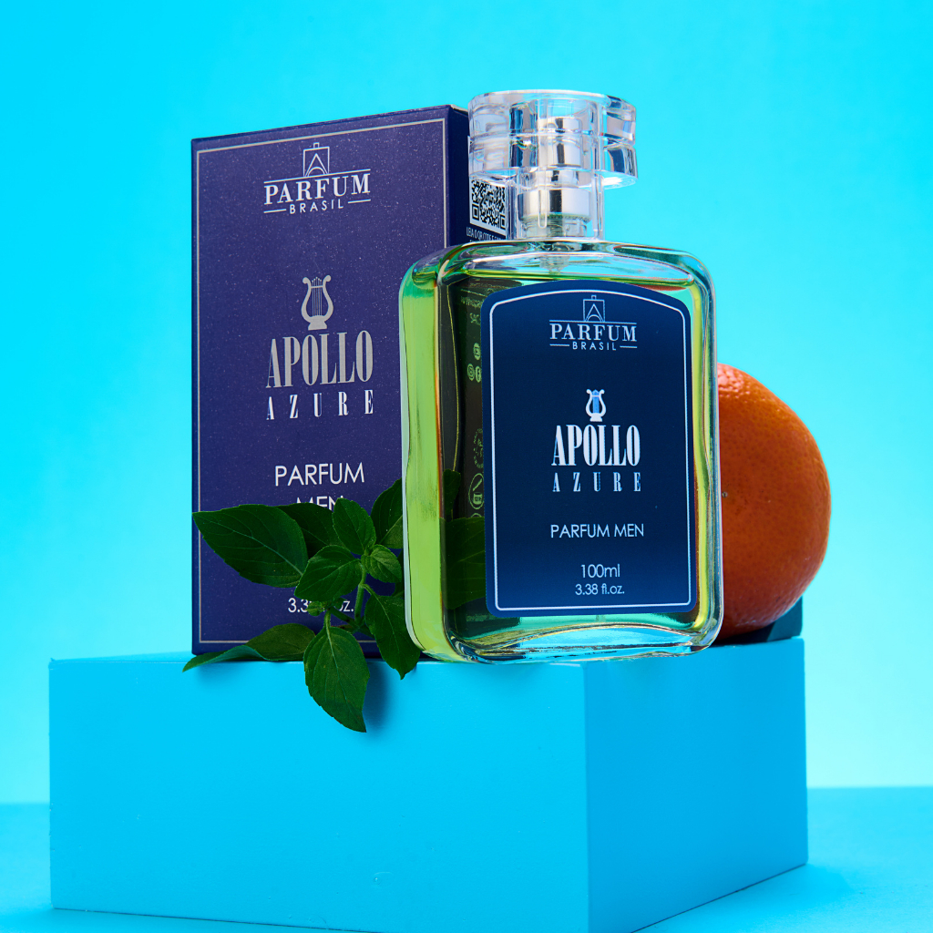 Perfume Apollo Azure Aromático Aquático Masculino Versatil Dia e Noite Eau de Parfum Parfum Brasil