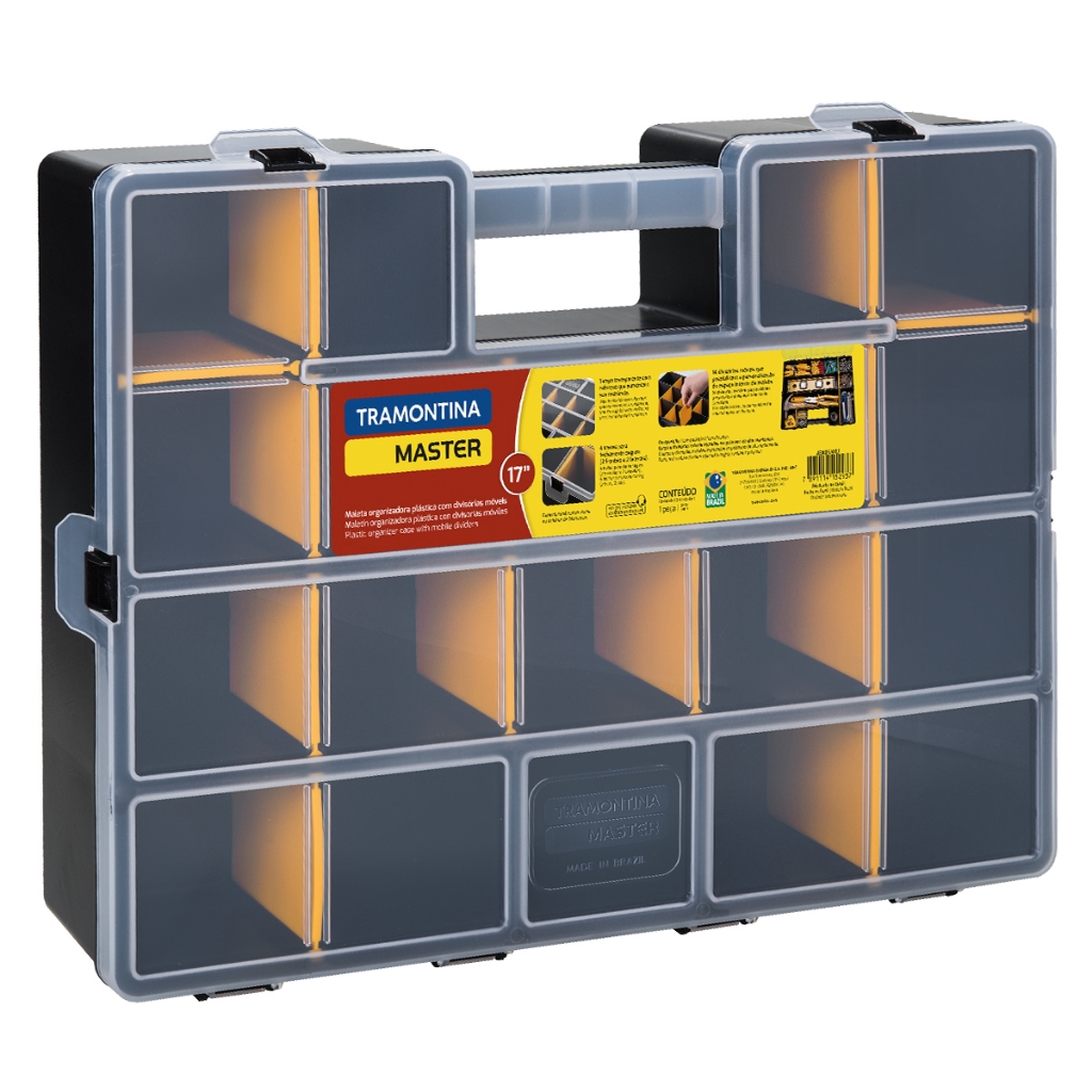 Maleta Organizadora 17" Tramontina Master com Divisórias 43805/017 em Oferta na Shopee