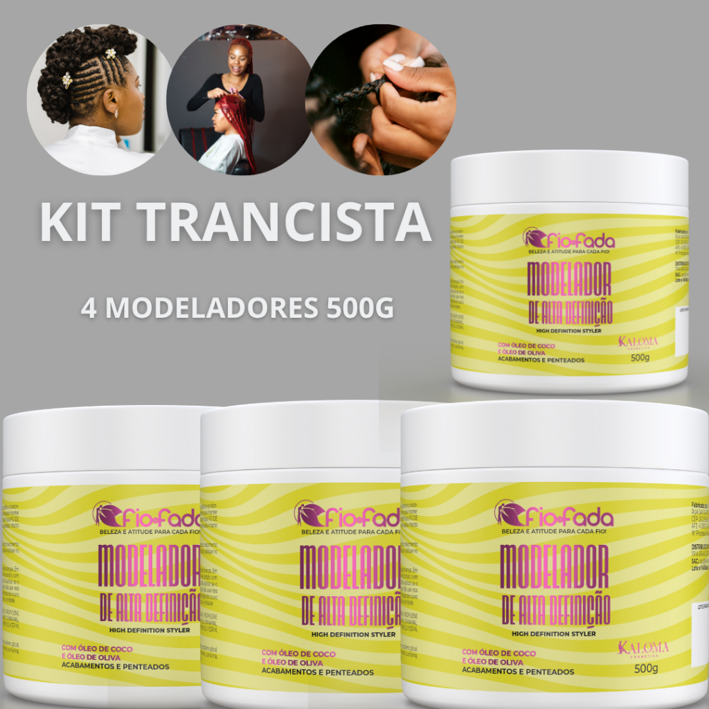 Kit com 4 modeladores 500g - Para tranças e Penteados em Oferta na Shopee