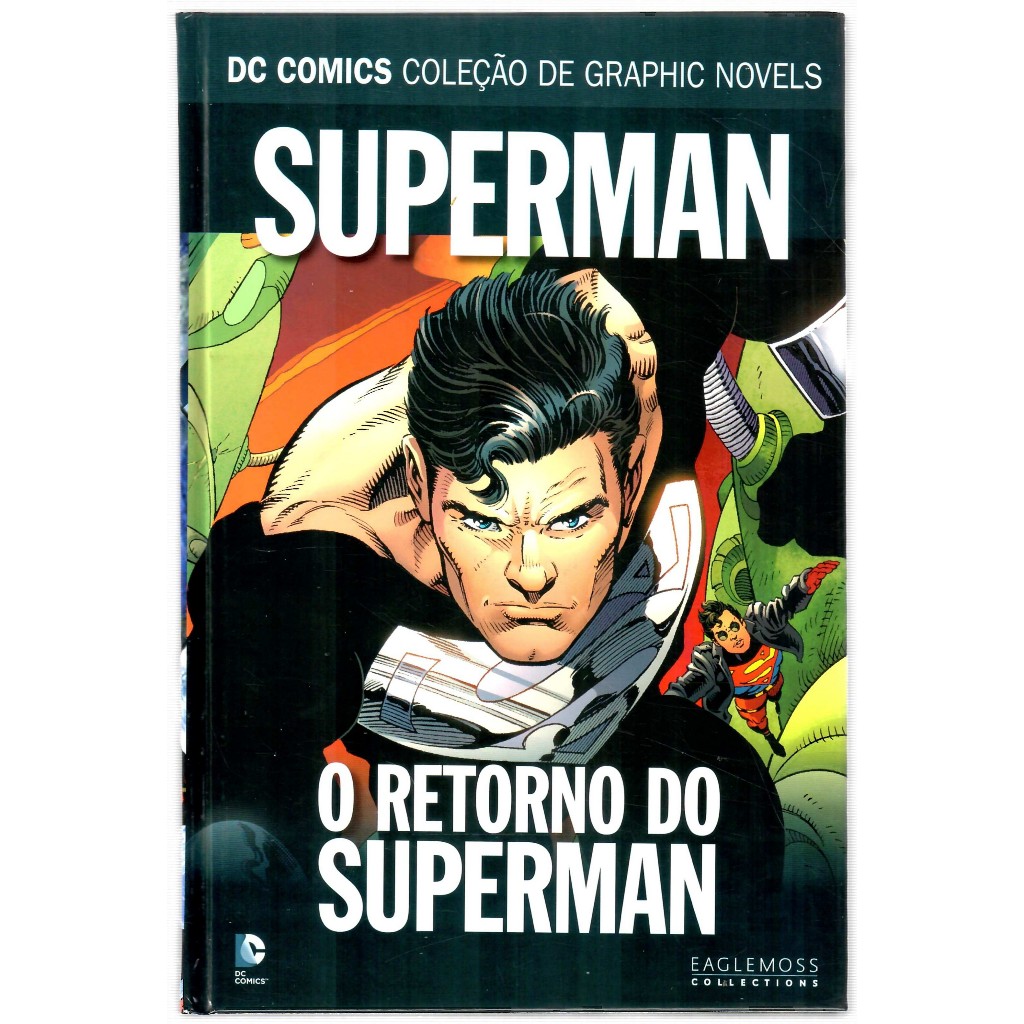 O Retorno do Superman Vol. 34 (02/2021) Eaglemoss - Capa Dura - Coleção de Graphic Novels: Sagas Definitivas DC