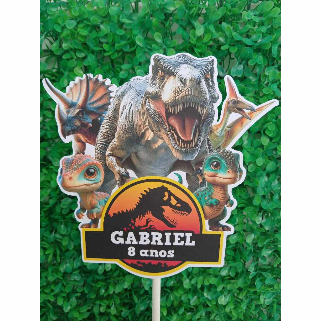 CENTRO DE MESA JURASSIC PARK /PEGUE E MONTE / LEMBRANCINHA PARA FESTA INFANTIL PERSONALIZADO TEMA