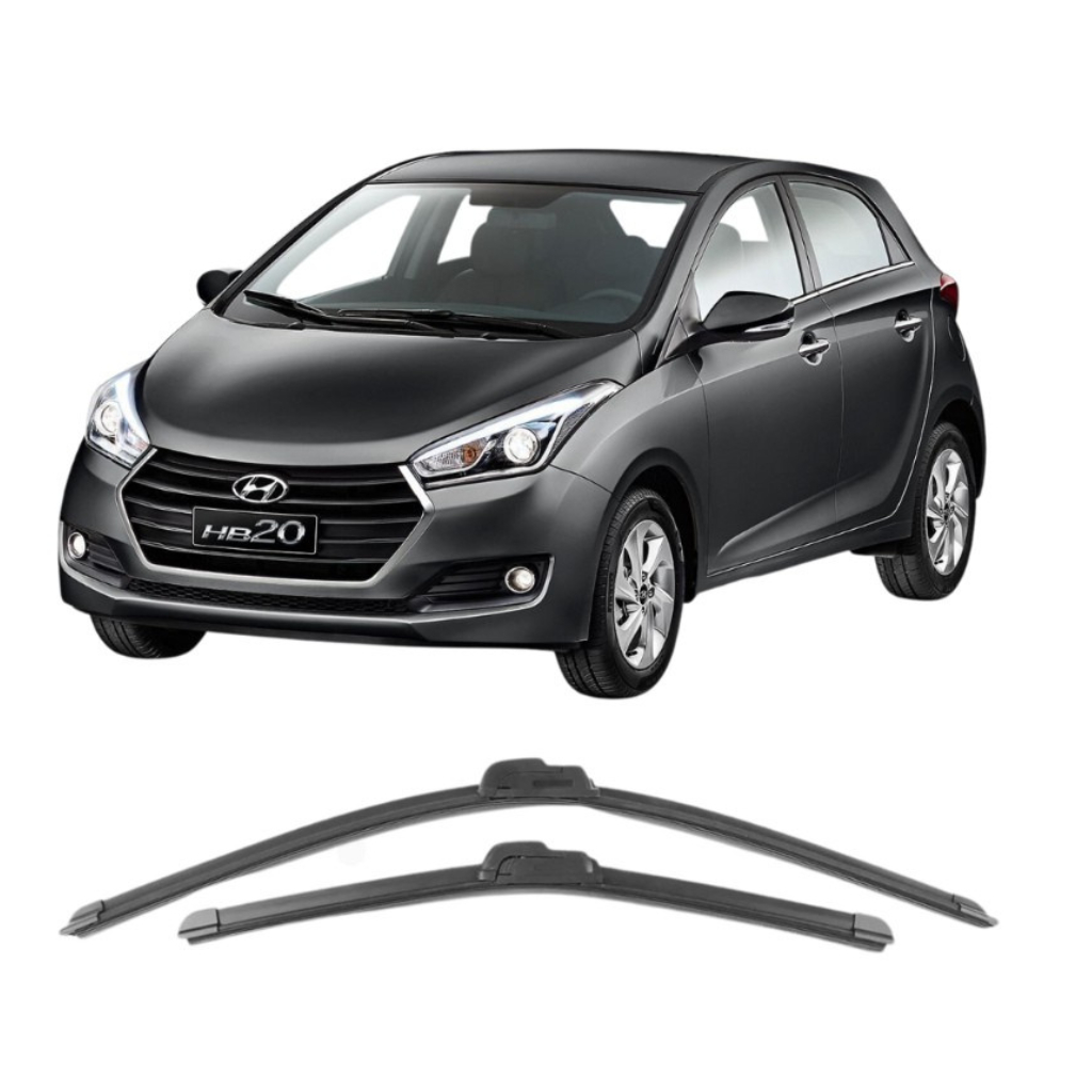 Par Palhetas Hyundai HB20 2013 2014 2015 2016 2017 2018 2019 Limpador de parabrisa dianteiro em Oferta na Shopee