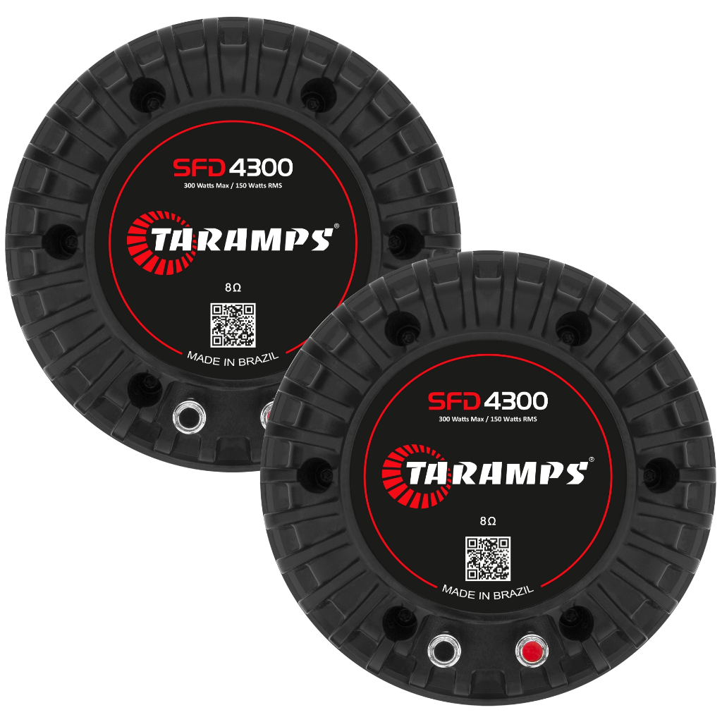 Kit 2 Driver Taramps SFD 4300 150W RMS 8 Ohms Cornetão Jarrão em Oferta na Shopee