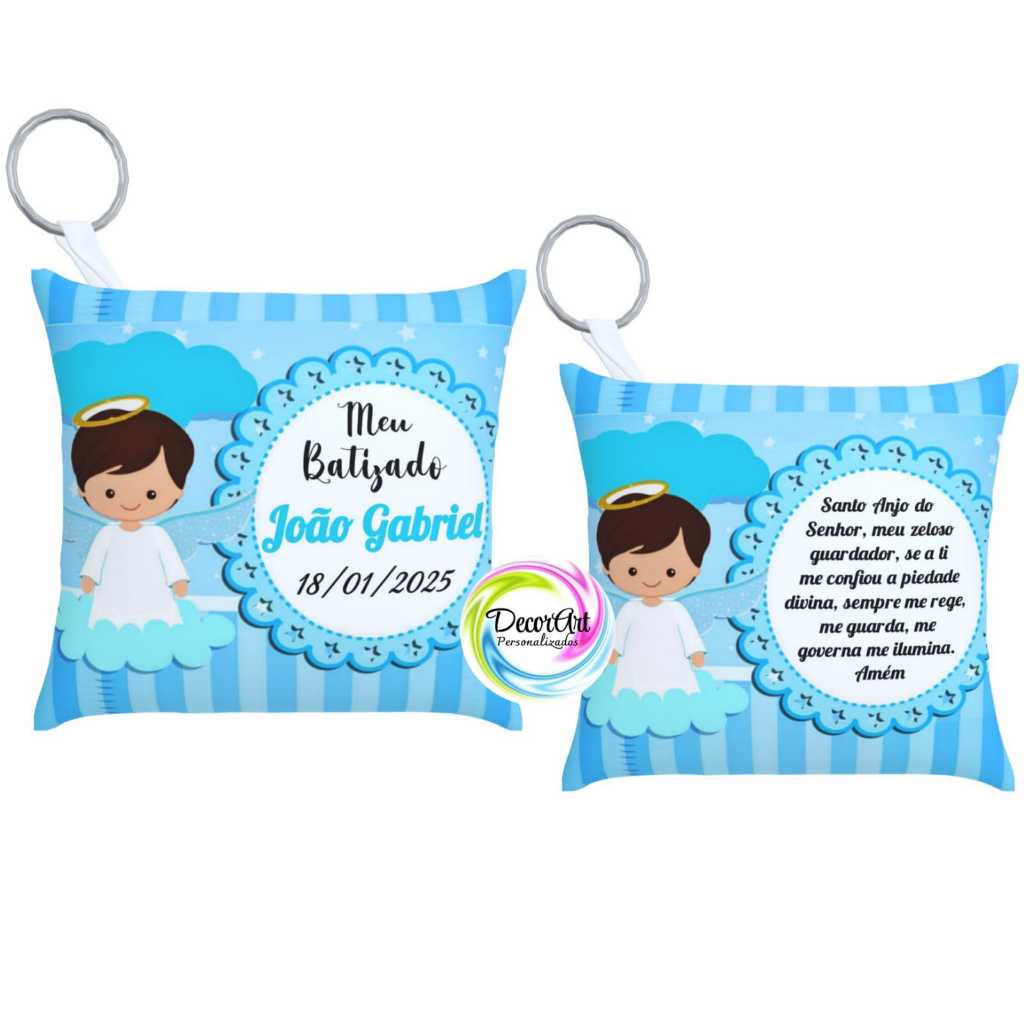 50 Almochaveiros tema Batizado Menino Lembrancinhas batismo personalizados