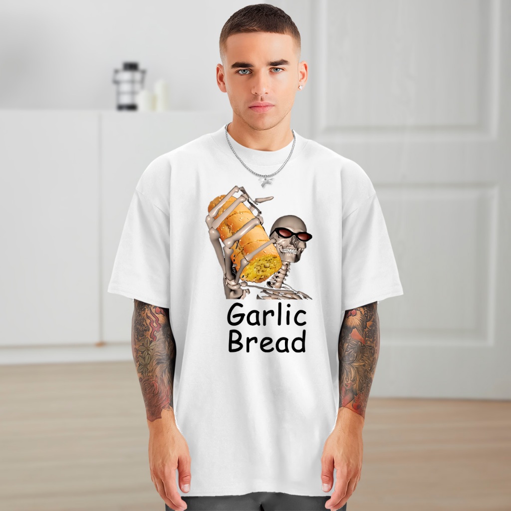 Camisa Premium Camisa Masculina Camisa Premium Básica Garlic Bread Pão De Alho