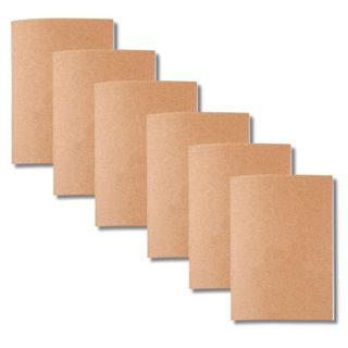 Kit 30x Cadernetas Kraft Sem Pauta Capa Flexível 40 Páginas Pólen A5 em Oferta na Shopee