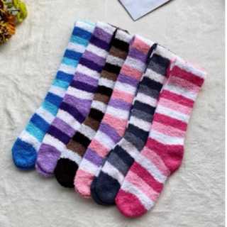 kit 6 Pares de Meias Longa De Lã Felpuda Grossa Unissex Para Frio Quente De Outono E Inverno Térmica em Oferta na Shopee