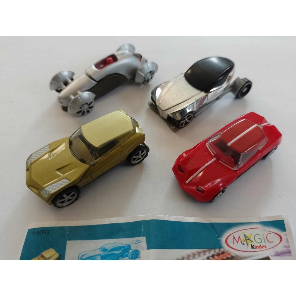 Kinder ovo - Coleção completa - Design Cars C_120 - 123