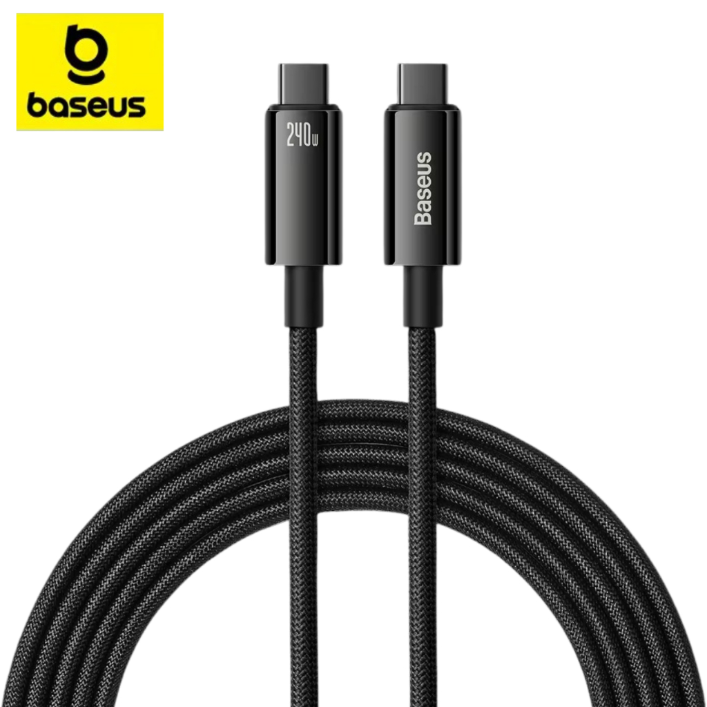 Cabo Turbo 240W Tipo C Baseus Rápido MacBook Usb C 2Metros Para Iphone 15 16  Samsung Android em Oferta na Shopee