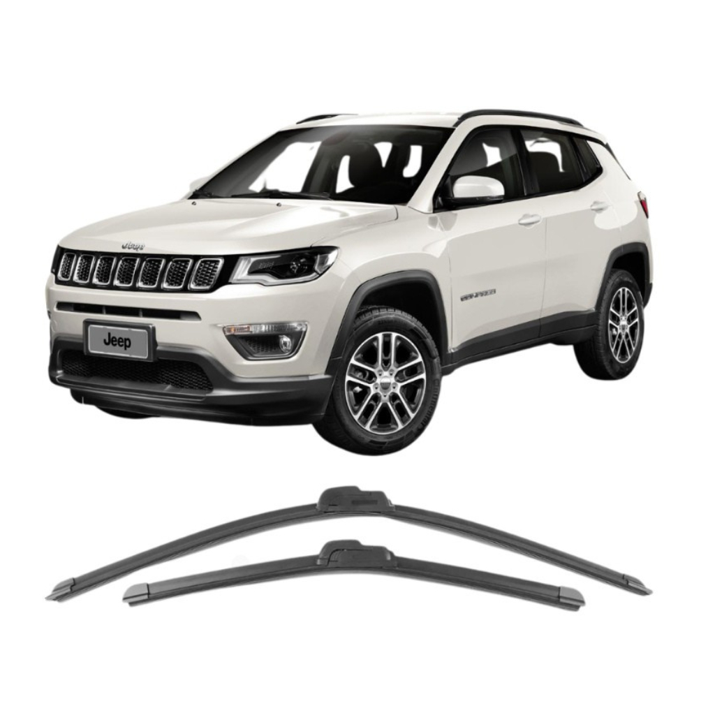 Par Palhetas JEEP COMPASS 2017 até 2025 Limpador de parabrisa Dianteiro em Oferta na Shopee