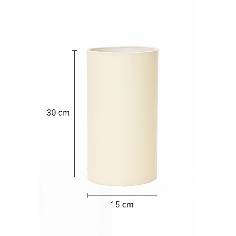 cúpula para abajur cilíndrica medida 15x15x30
