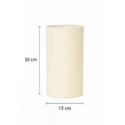 cúpula para abajur cilíndrica medida 15x15x30