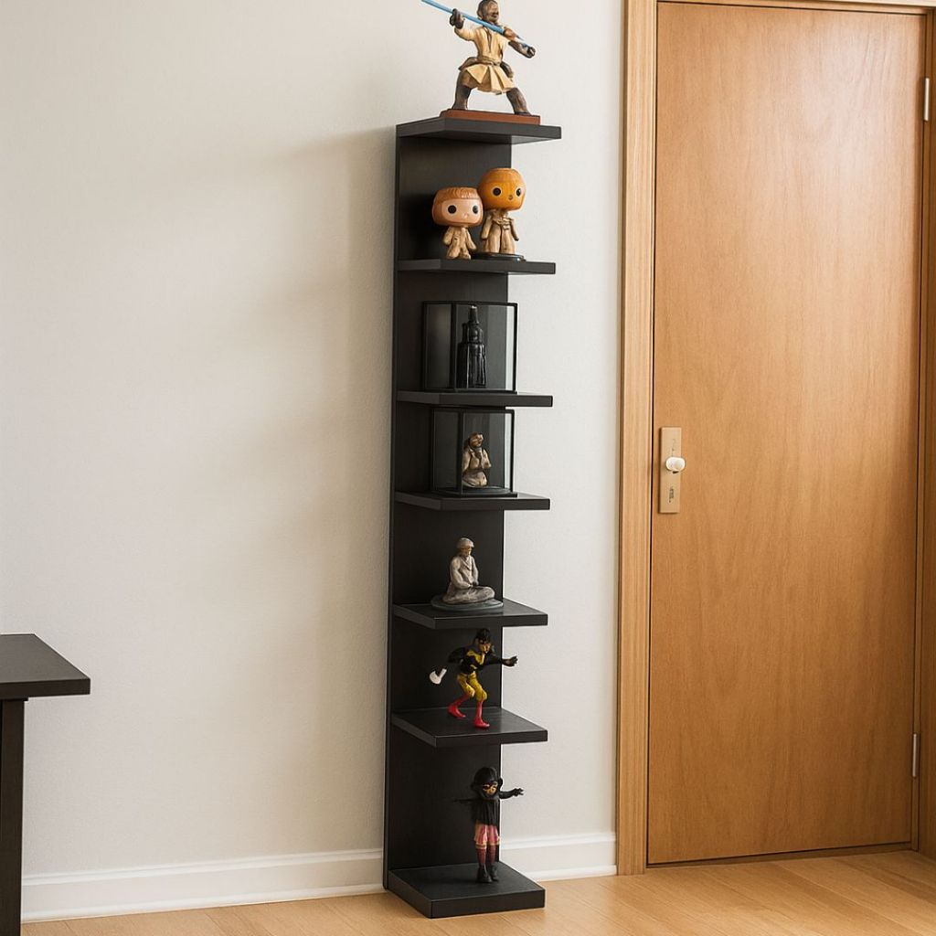 Torre De Prateleiras Estante 170cm para Action Figure Funko Otaku MDF Para Quarto Escritorio Decoração