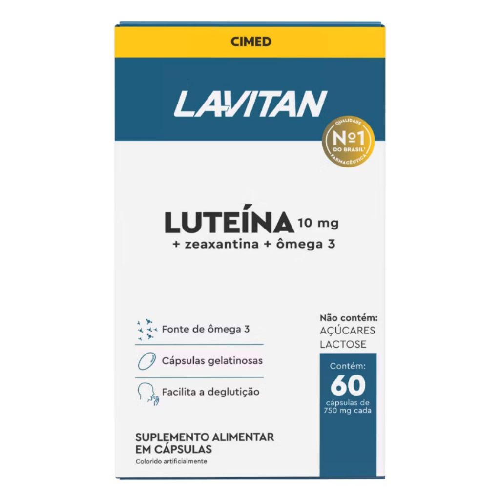 Lavitan Luteína com Zeaxantina e Ômega 3 60 Capsulas