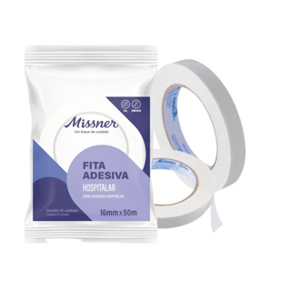 Fita Crepe Hospitalar Adesiva 16mm x 50m Pa.0817 Missner em Oferta na Shopee