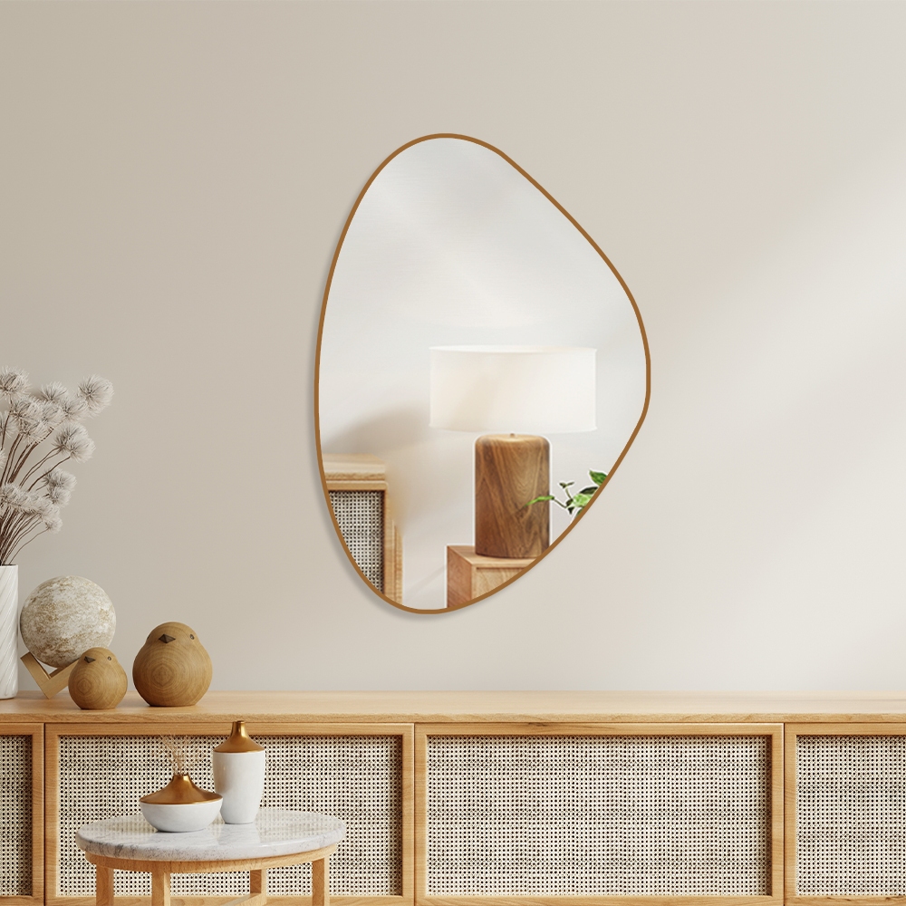 Espelho Decorativo Organico  Glamour 60x40 Parede Sala Quarto em Oferta na Shopee