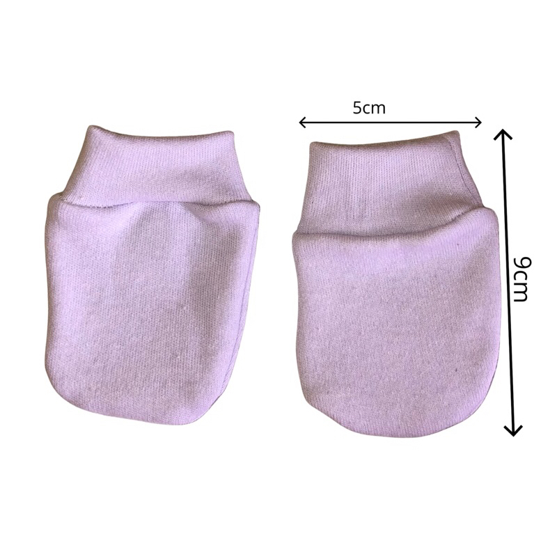 Kit 1 par de Luvas para Bebê Recém nascido Luvinhas 100% algodão suedine para Enxoval saída Maternidade Menino Menina