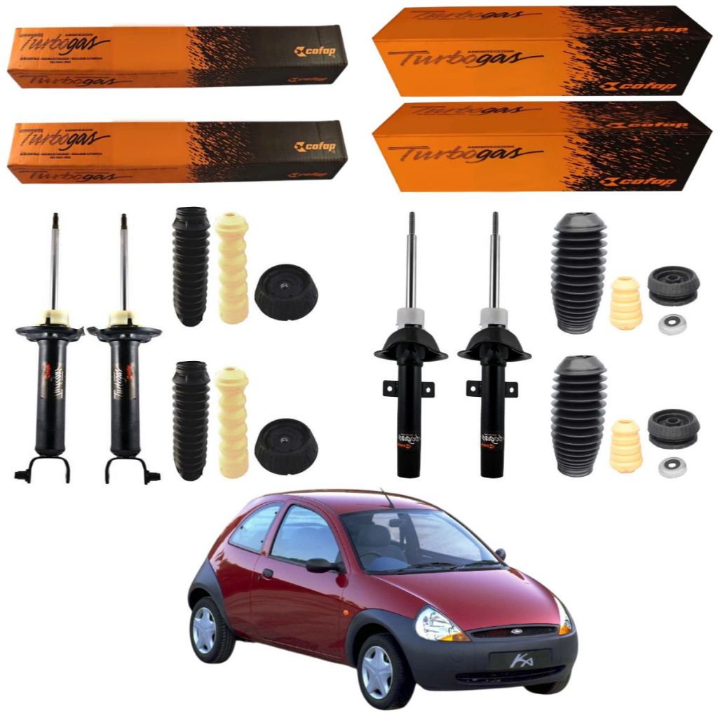 KIT 4 AMORTECEDOR FORD KA 1997 A 2007 COFAP + KIT