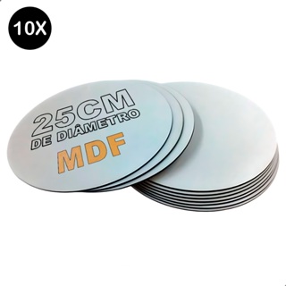 kit 10 cake board redondo mdf cru 3mm base bolo confeitaria 25cm resistente em Oferta na Shopee