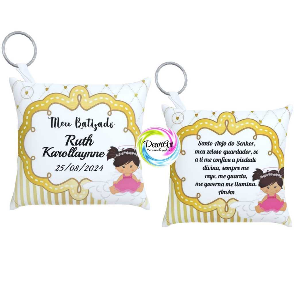 23 Almochaveiros Tema Batizado Lembrancinha Menina batismo anjinha personalizados