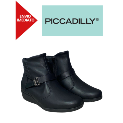 Bota Anabela Com Fivela Piccadilly 117107-12