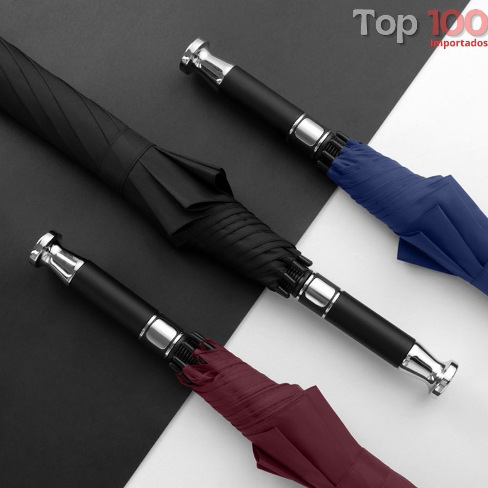 Guarda-Chuva Grande Reforçado com Blackout Abertura Automático Cabo de Metal / SZJ-044