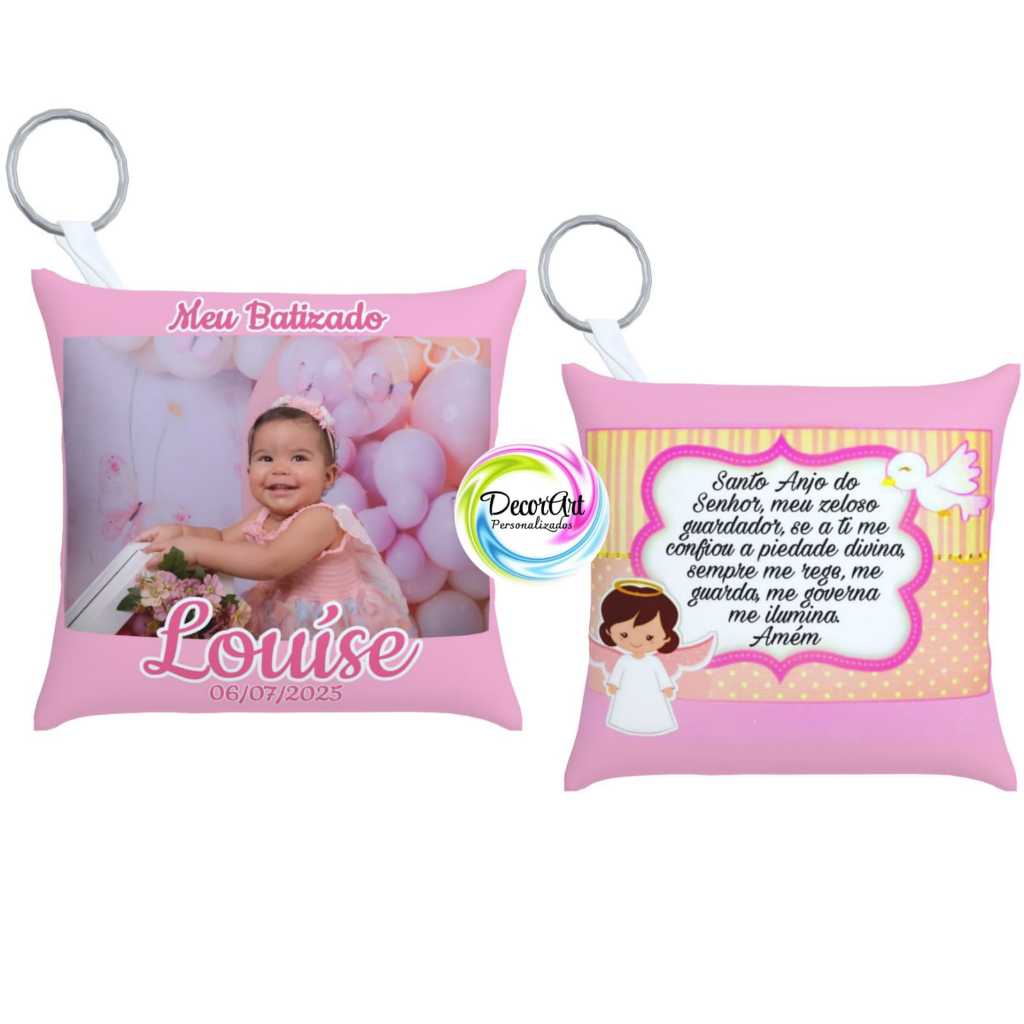 10 a 50 Almochaveiros Batizado de menina Lembrancinhas de batismo personalizados