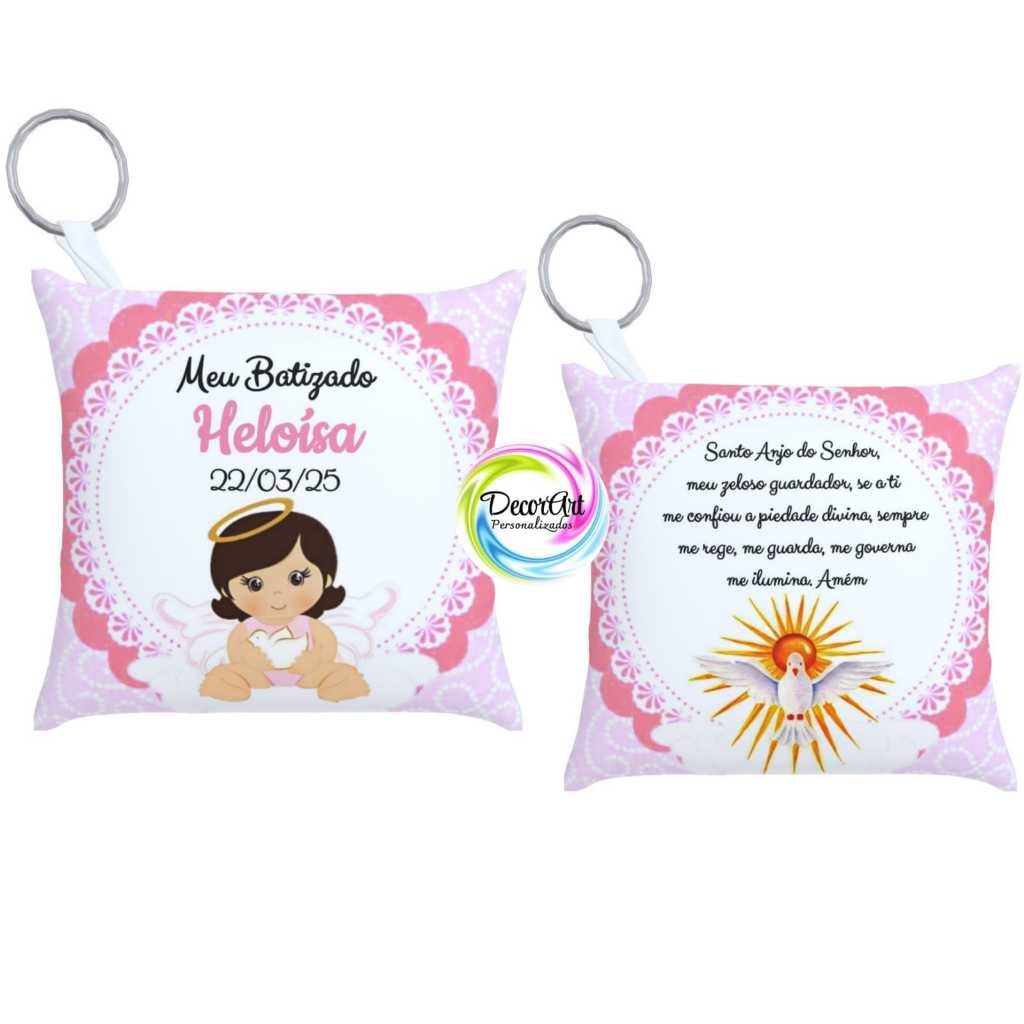 10 a 50 Almochaveiros Batizado Menina Lembrancinhas batismo personalizados