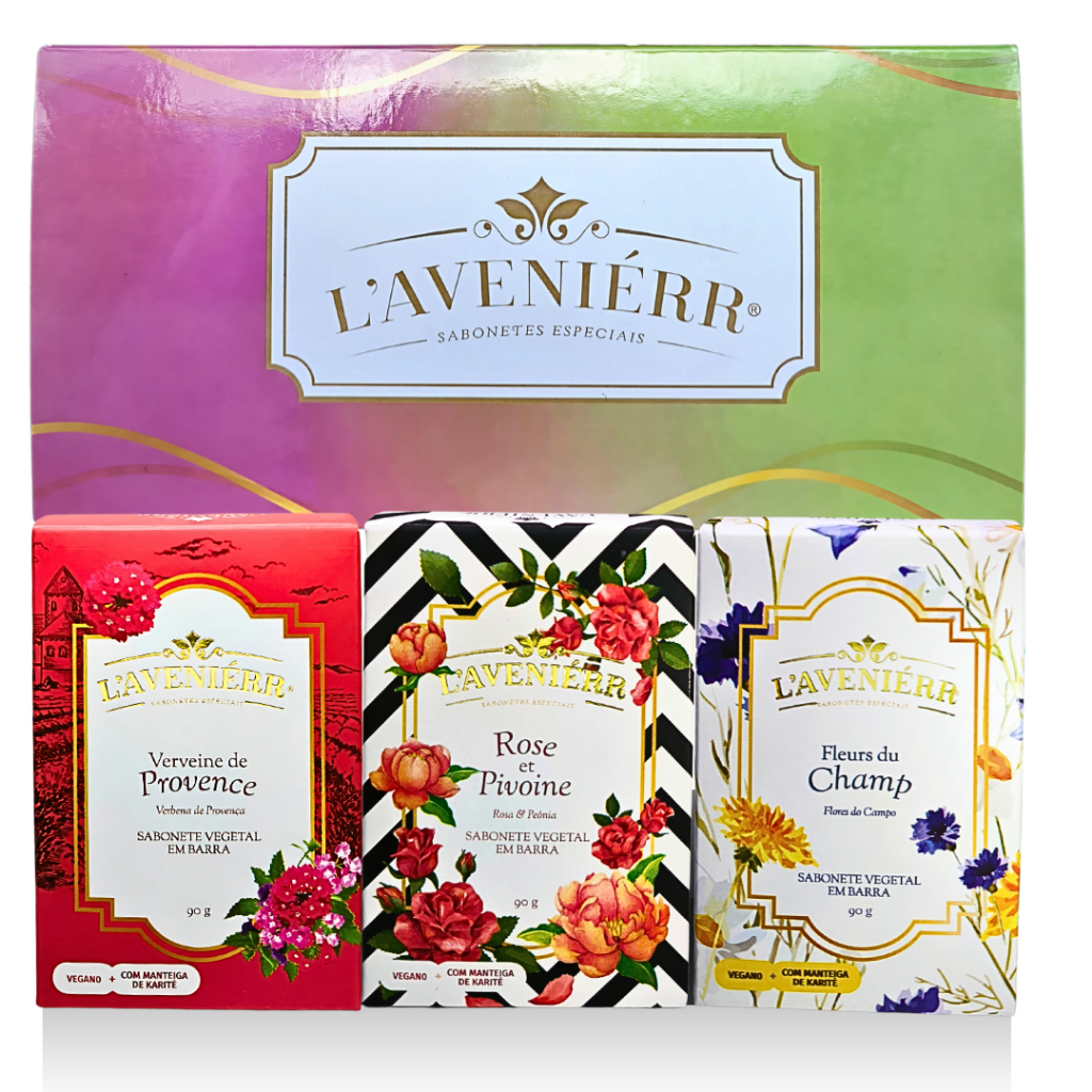 Sabonetes L’Aveniérr – Kit com 3 Unidades | Vegano, Natural, Presente Ideal