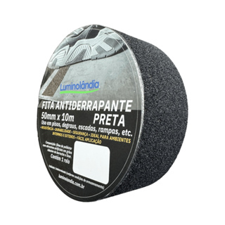 Fita Antiderrapante Adesiva Preta Piso Escada Rampa 50mm 10 Metros Luminolândia em Oferta na Shopee