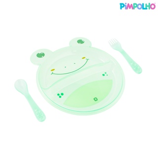 Prato Infantil Bichinho Com Divisória E Talher Pimpolho em Oferta na Shopee