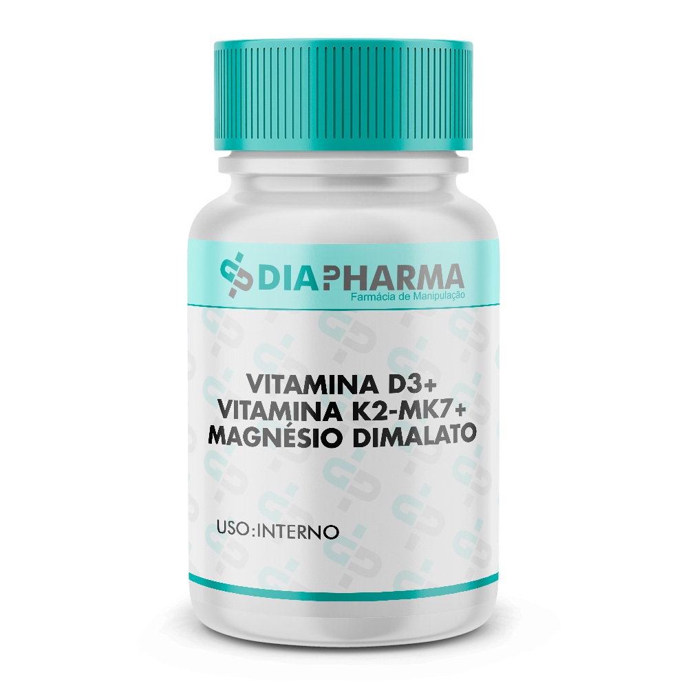 Vitamina D3 + Vitamina k2-mk7 + Magnésio Dimalato em Oferta na Shopee