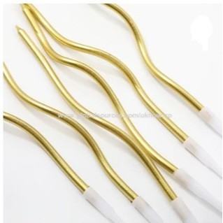 Vela de Aniversário Curva - 6 Unidades em Oferta na Shopee